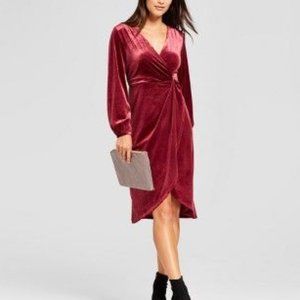 NWT A New Day Velvet Twist Front Dress